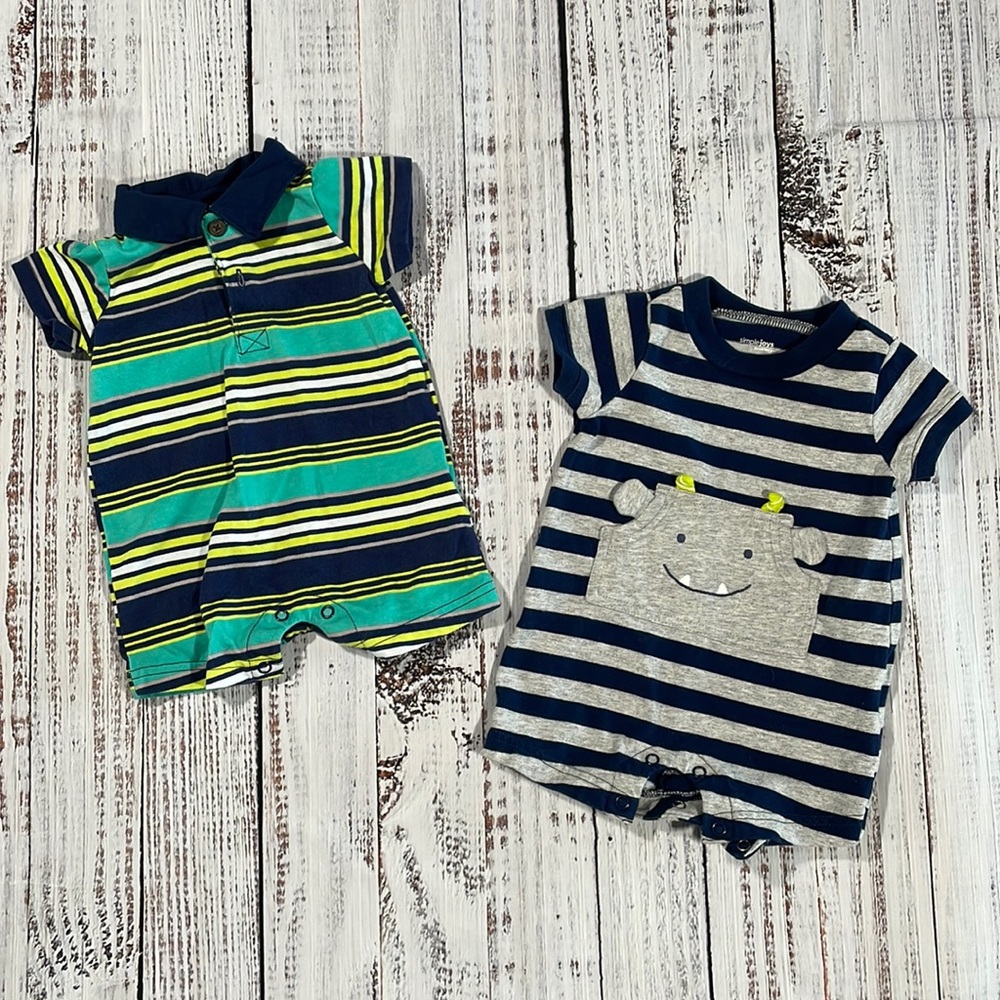 2pack Baby Boy Romper